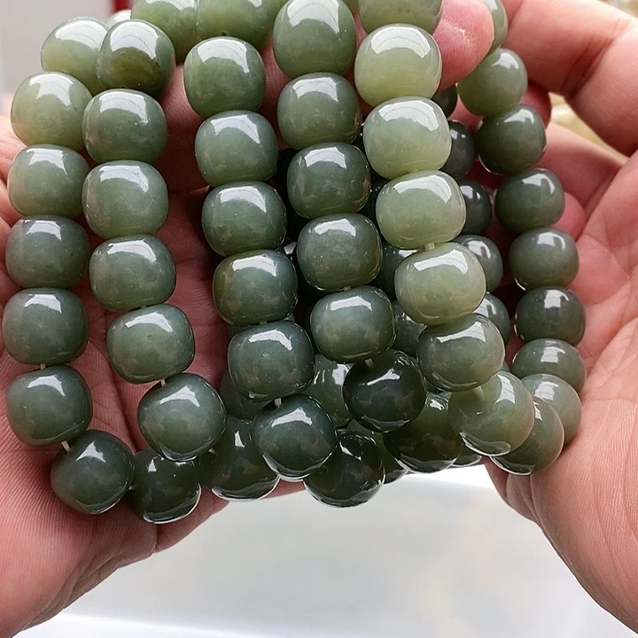 【闪购商品】未镶嵌手串和田玉14天空蓝拍一发一