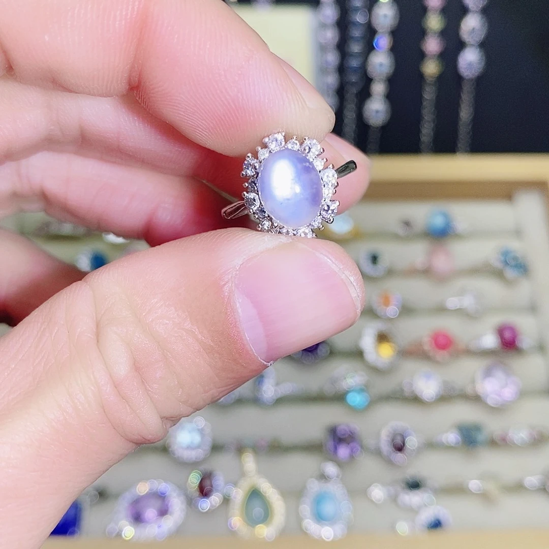 未镶嵌戒指月光石