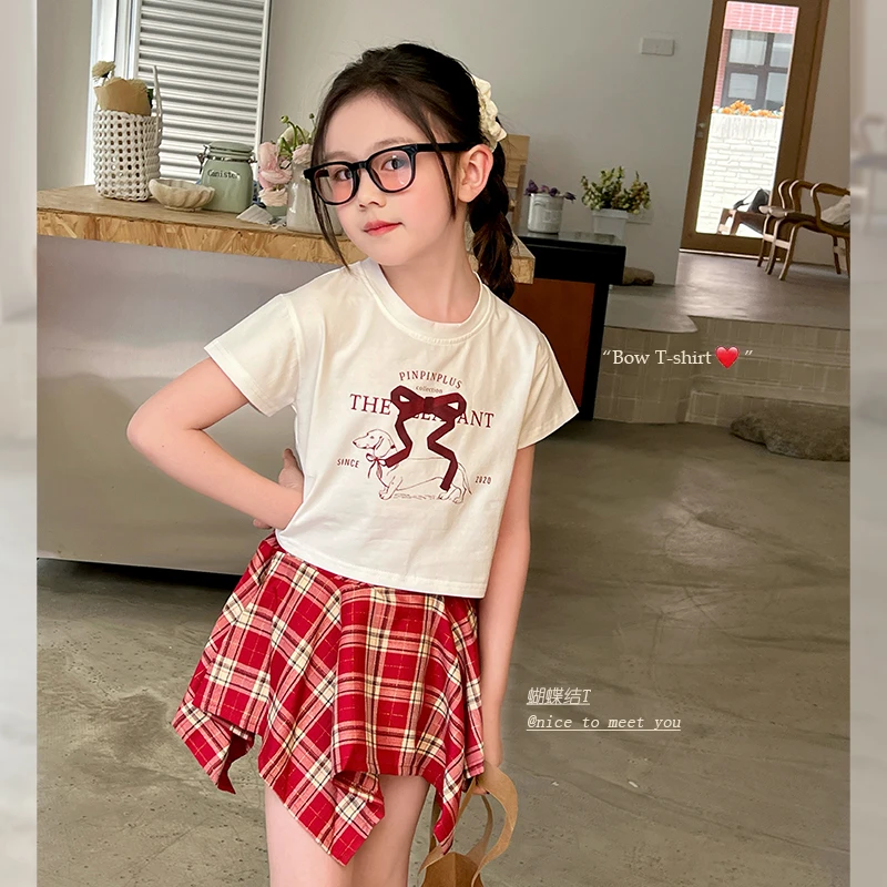 【甜心点缀】夏季清爽蝴蝶结短袖T