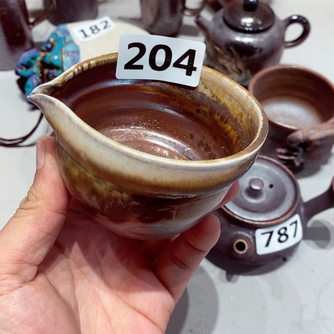 柴烧茶具陶瓷杯子