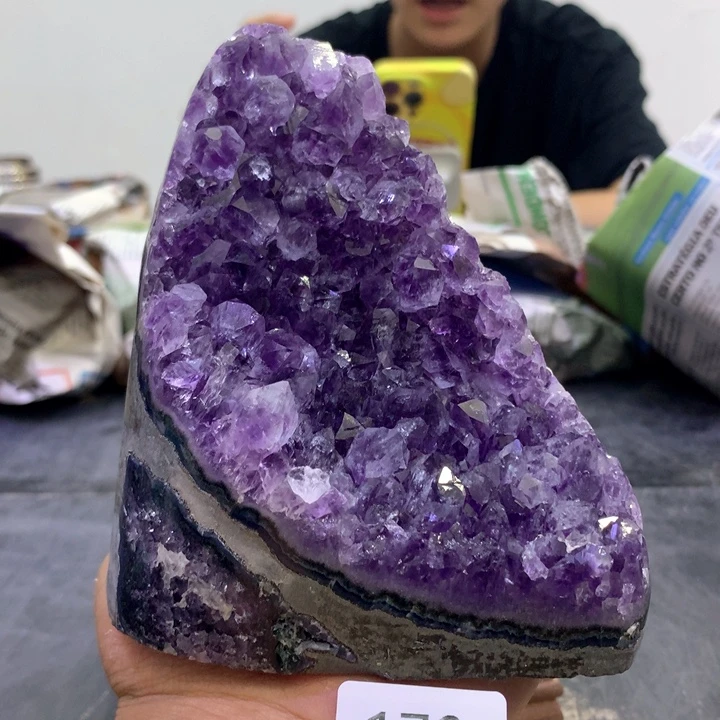 水晶珠宝半成品未镶嵌紫晶173
