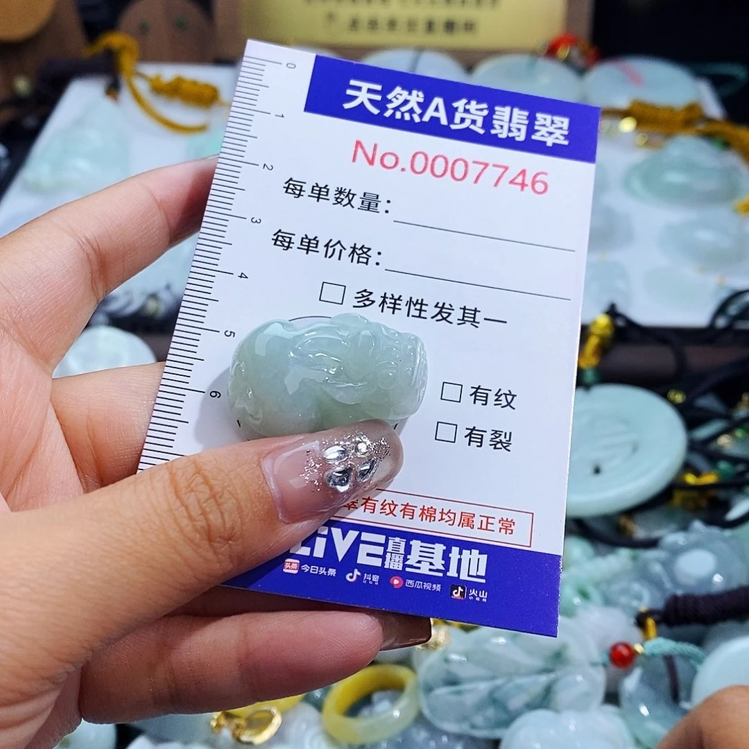 翡翠未镶嵌颈饰7746