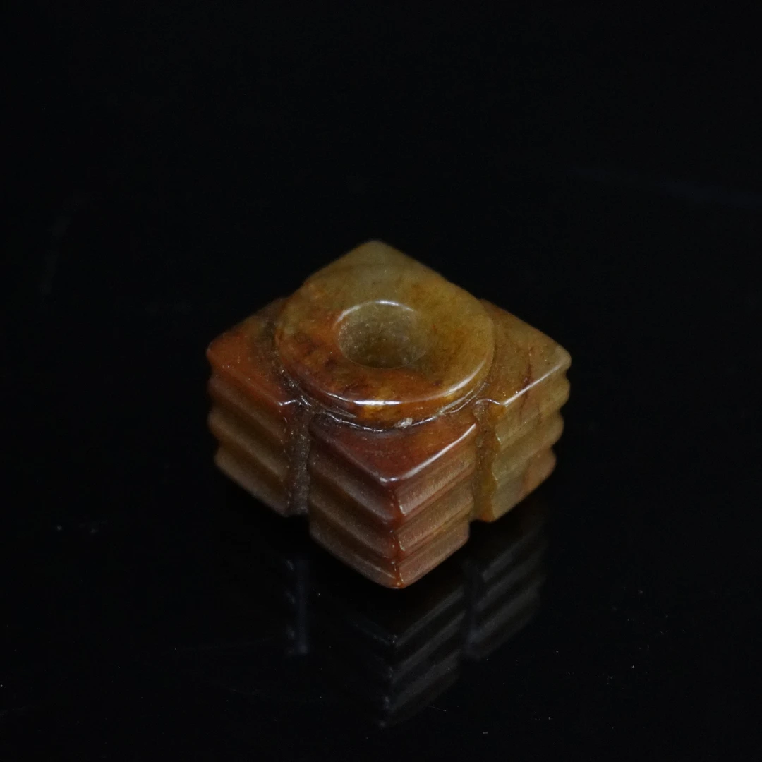 清代和田玉琮式佩240277*古玉*传承