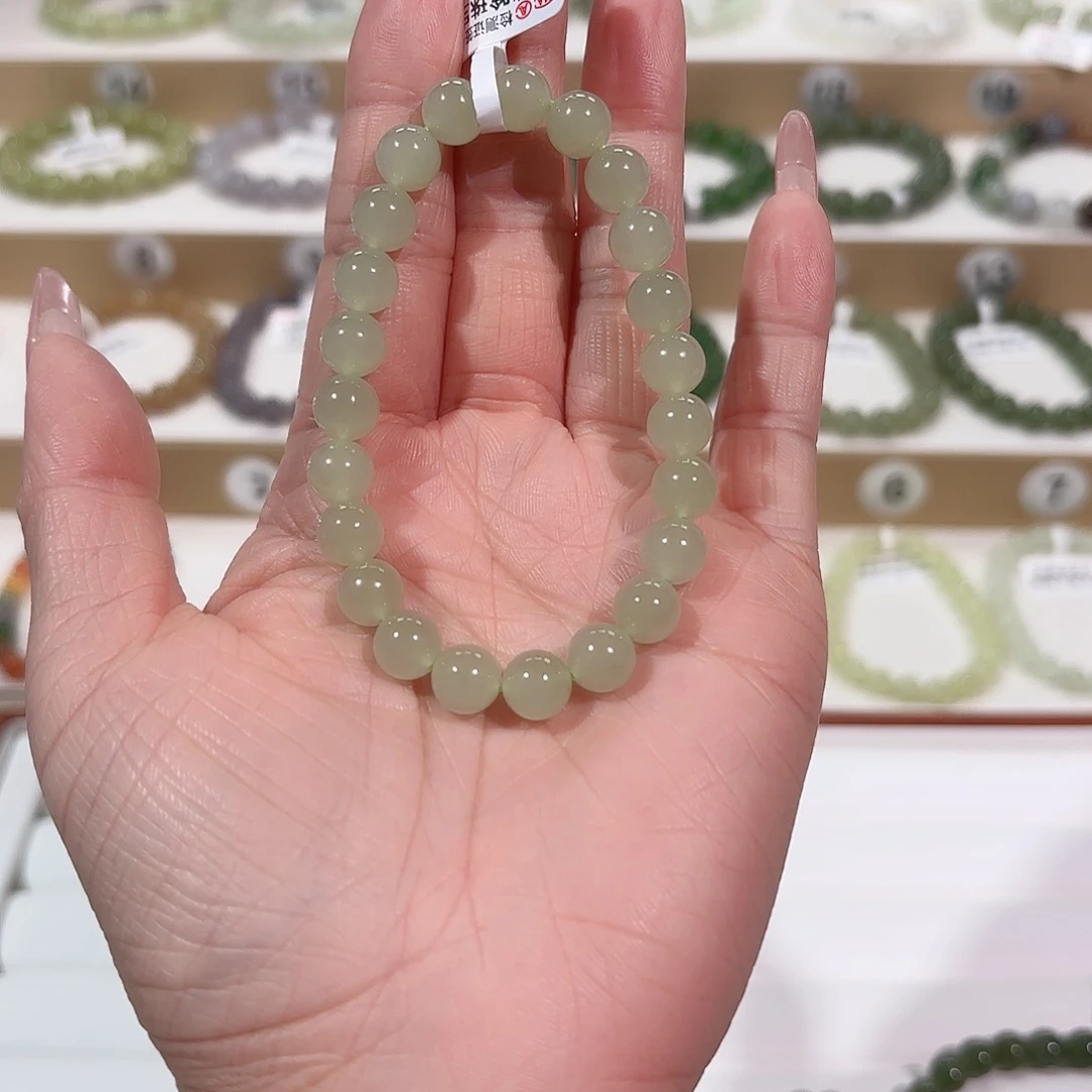 和田玉手链未镶嵌欣*V