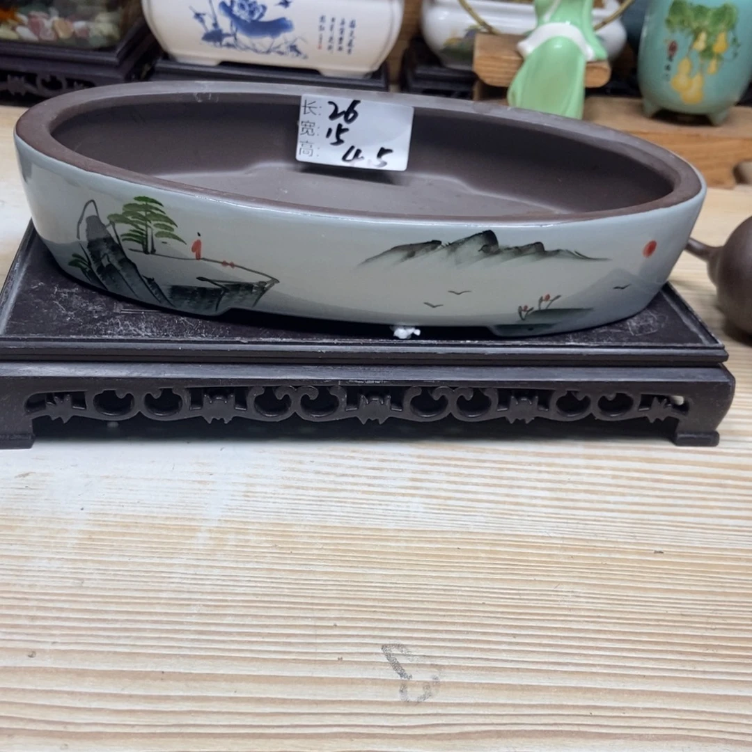 瓷片陶瓷花盆陶瓷艺术