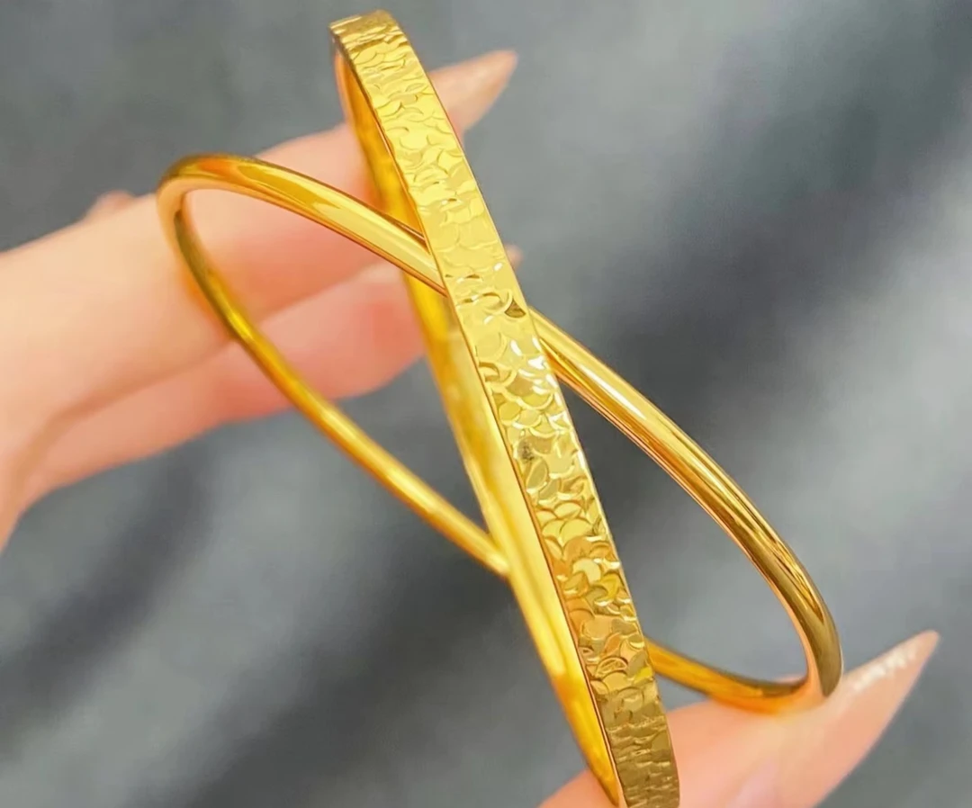 S054-精工碎冰双环手镯