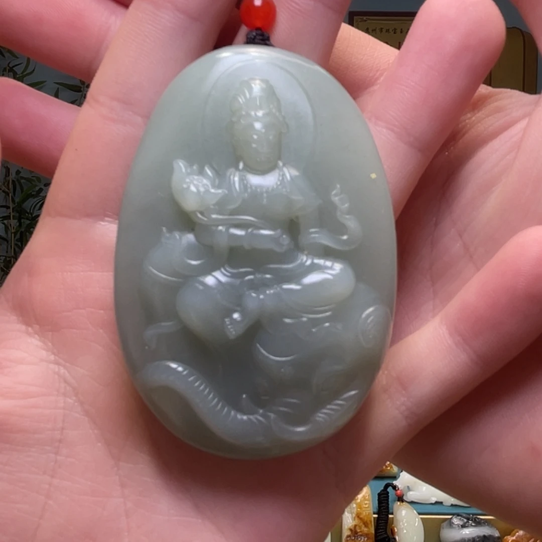 和田玉未镶嵌挂件