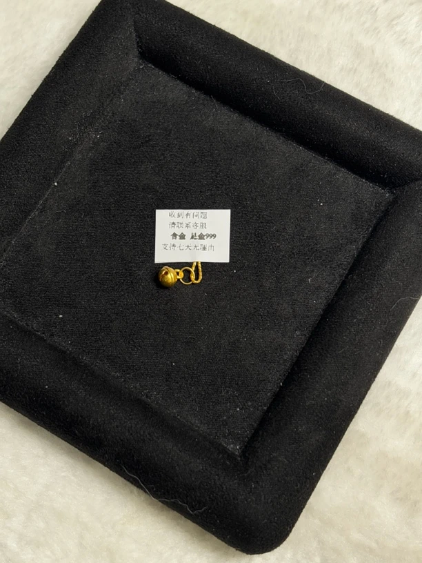 B01016小铃铛足金999【主图有克重】