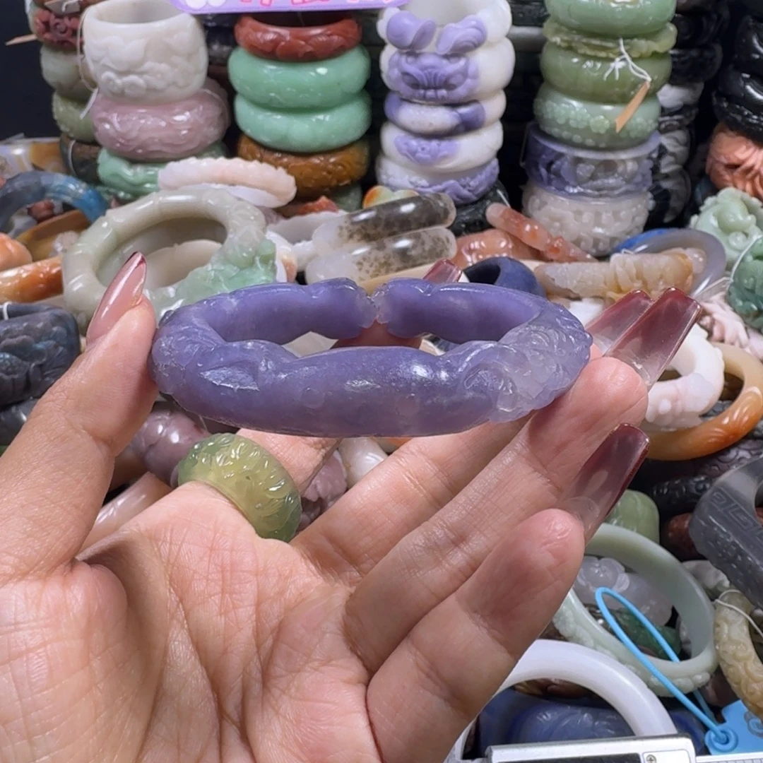 石英质玉（佘太翠）未镶嵌手镯24，61，不退换