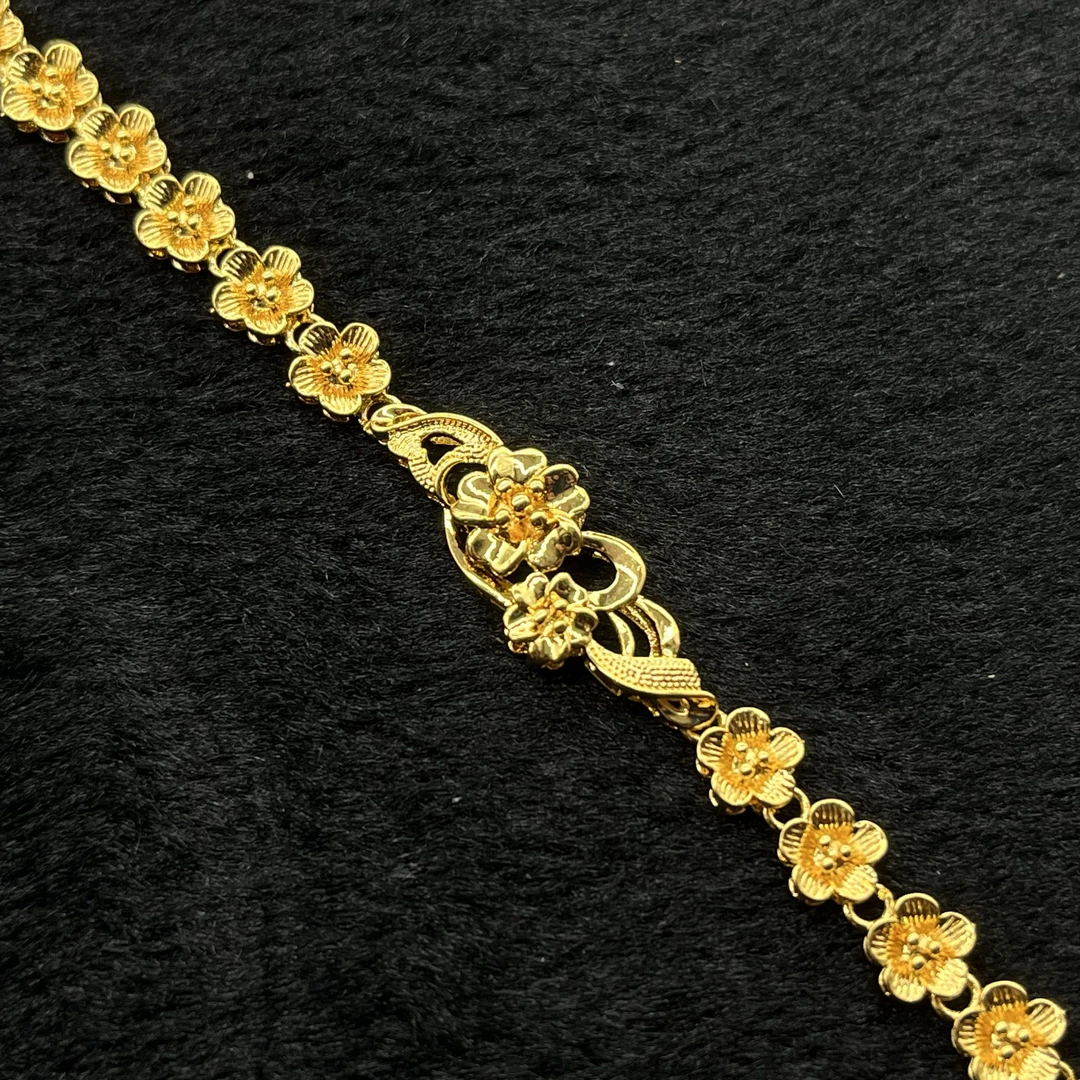 F021  精致手工古法花朵饰品手链