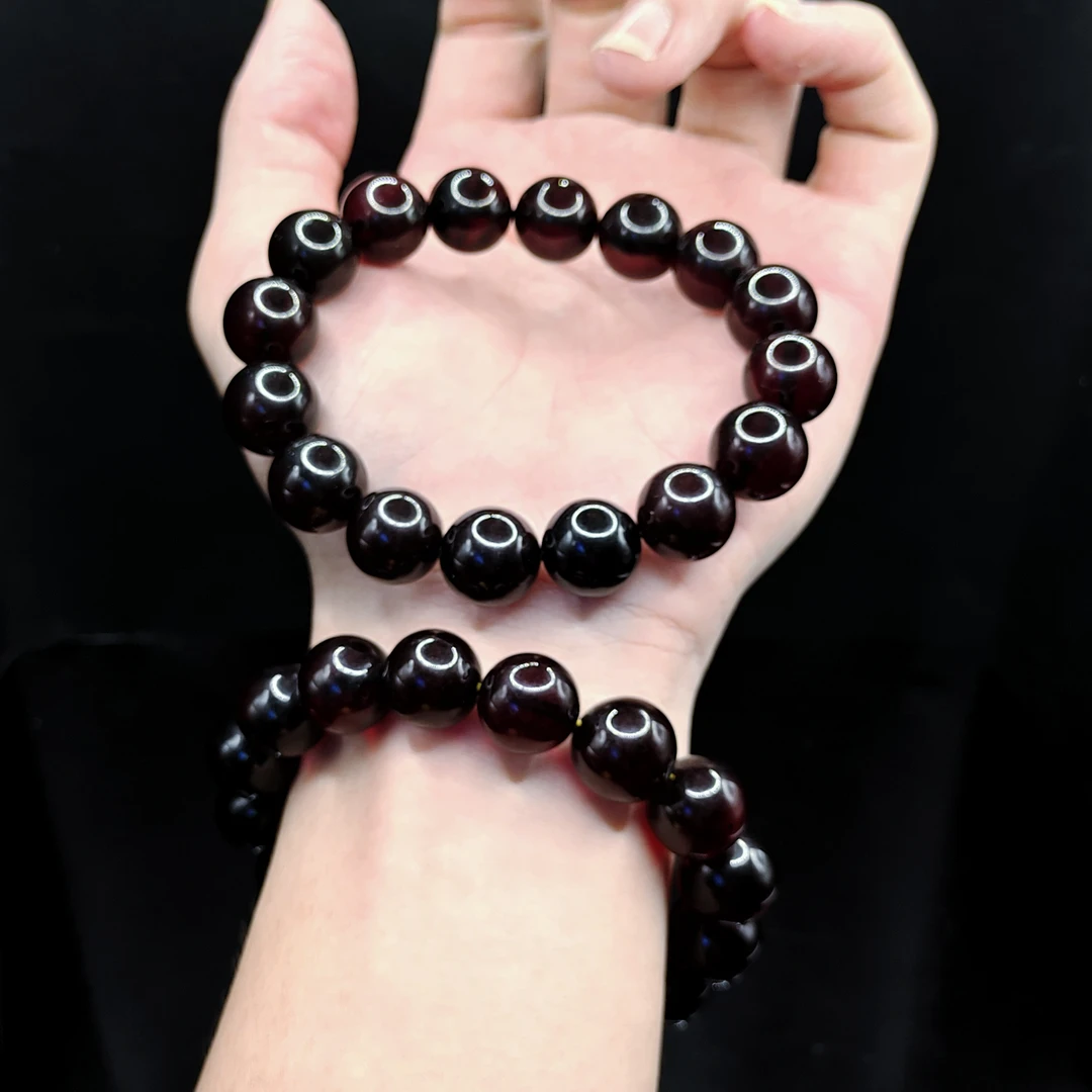 【李想精选】琥珀单圈手串F7【多样性发其一】约12mm