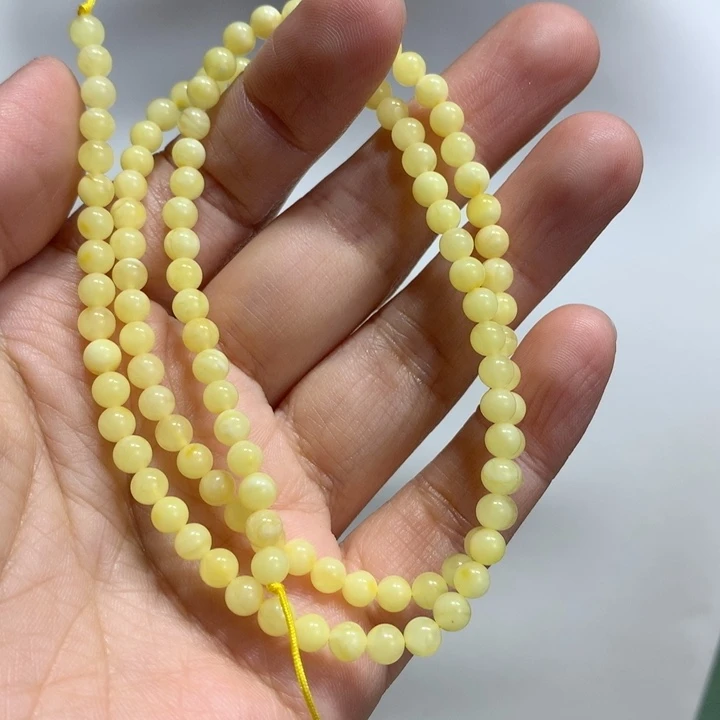 蜜蜡未镶嵌裸石4mm