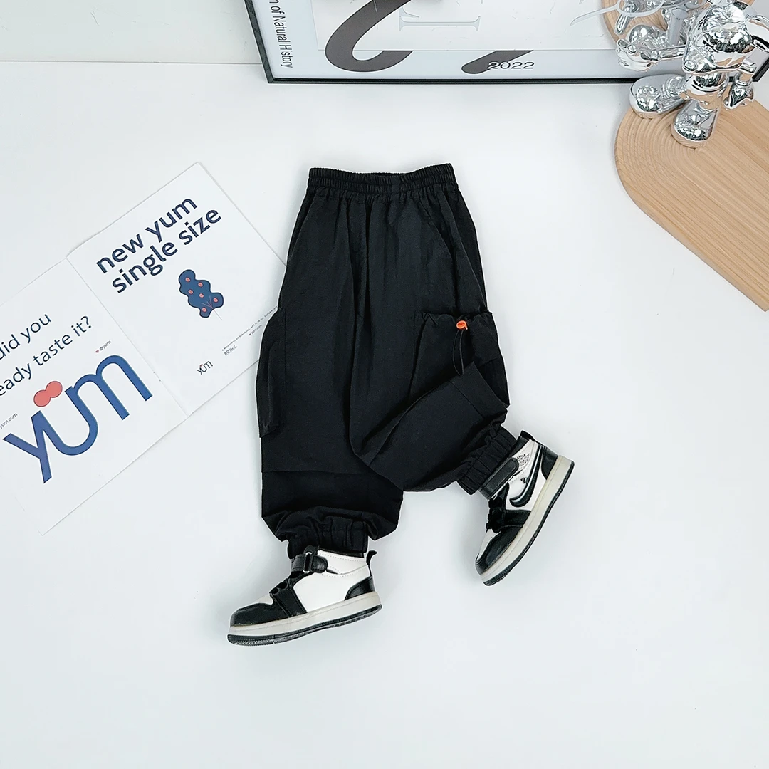 儿童裤子夏季薄款长裤2025夏装新款工装裤 BDX25801 悠悠童话童装