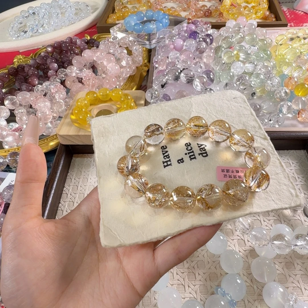 g***y未镶嵌手链水晶金箔15