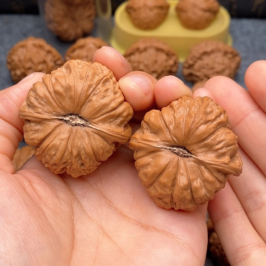 文玩核桃把件南瓜墩42全品