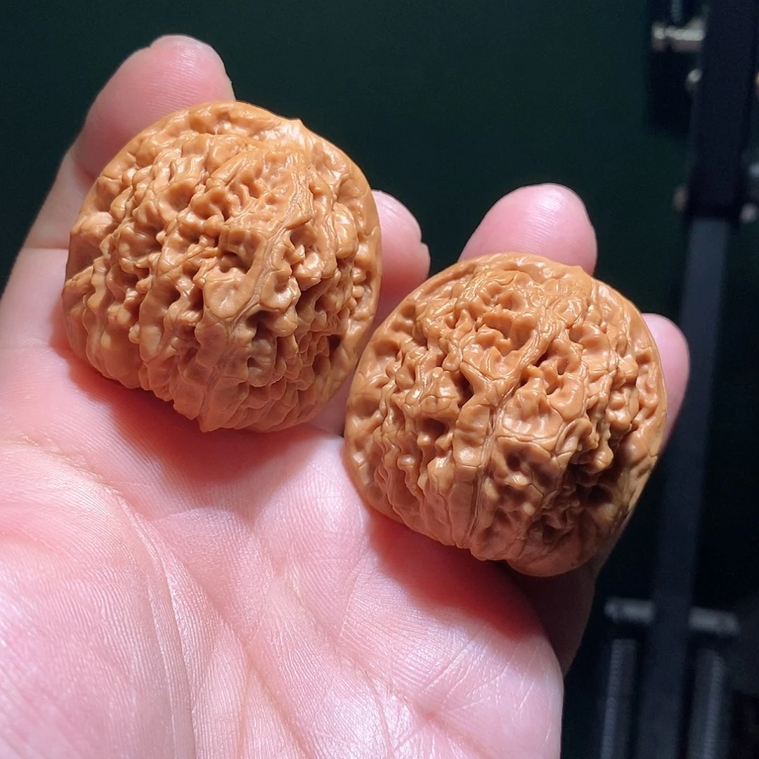 文玩核桃把件40莲花