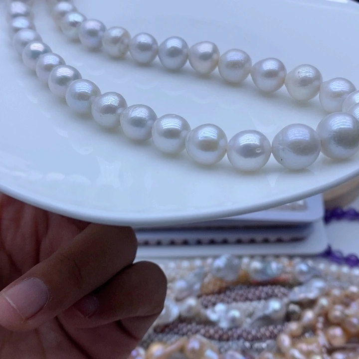 合金颈饰淡水珍珠