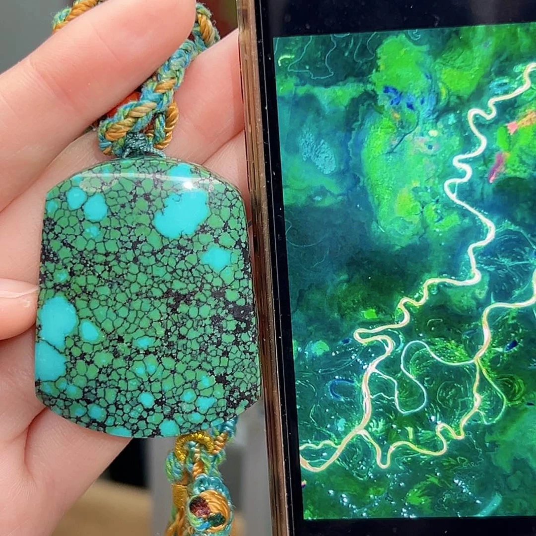 绿松石珠宝奇石未镶嵌