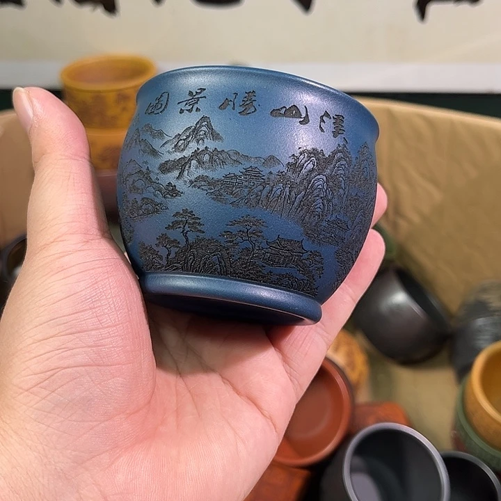 茶杯紫砂全手工紫砂主人杯
