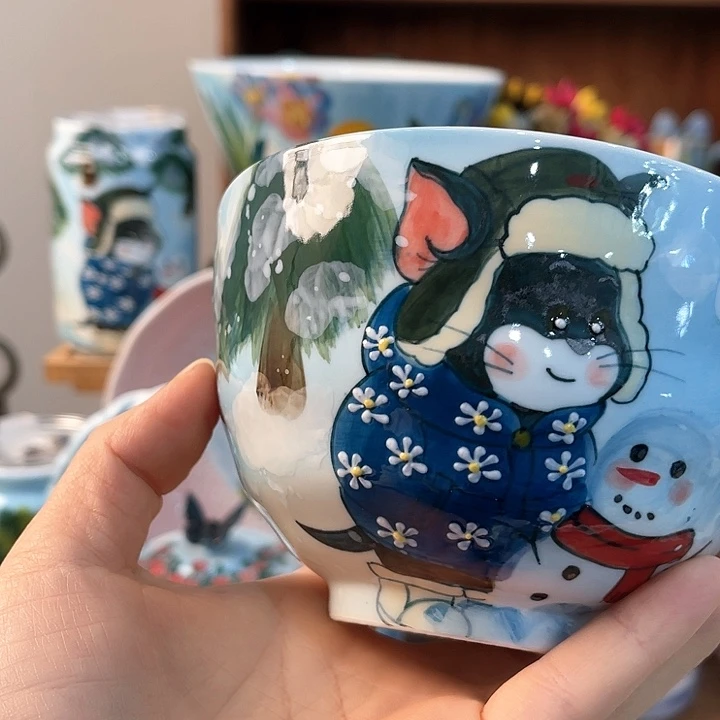 陶景德镇釉下手绘陶瓷