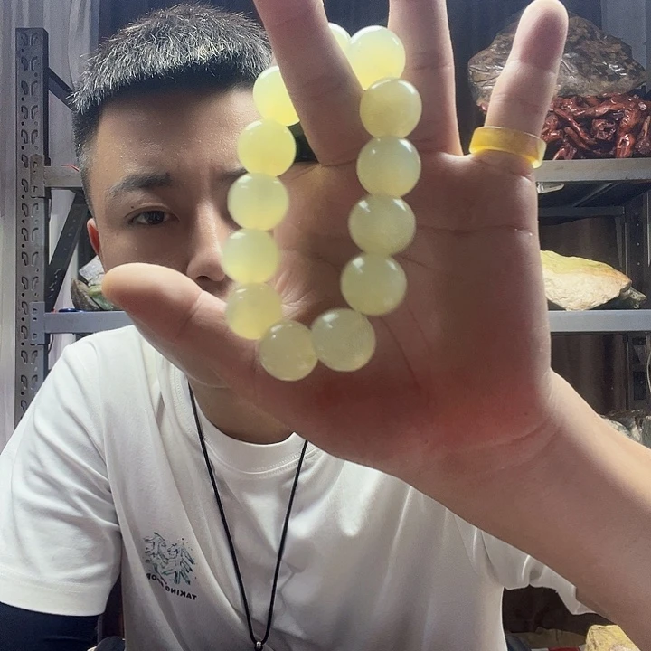 C***H未镶嵌蛇纹石玉珠宝奇石10