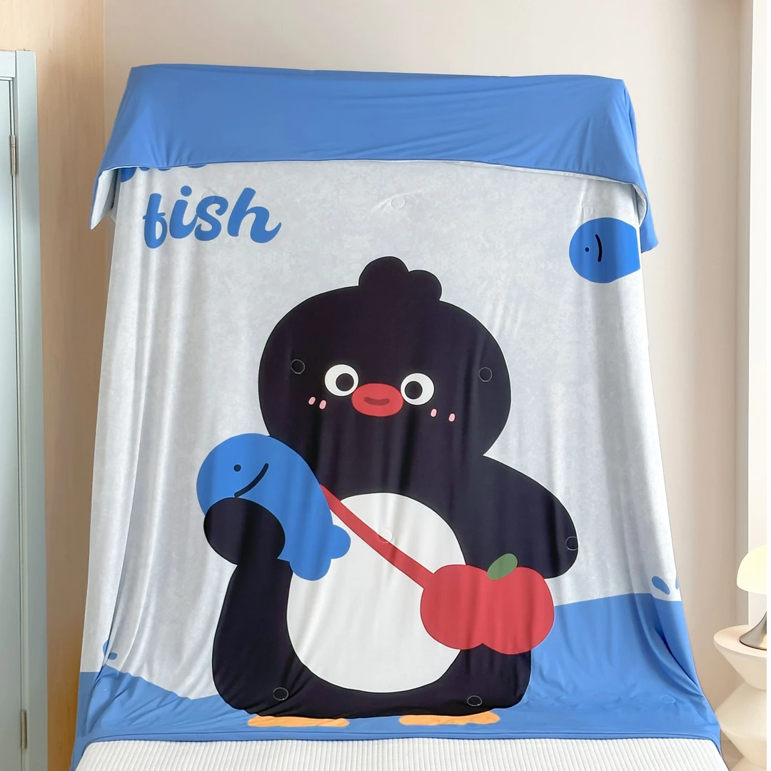 富士商店【冰激凌夏凉被】A类卡通可爱大版大冰皮凉感单锦氨西瓜被