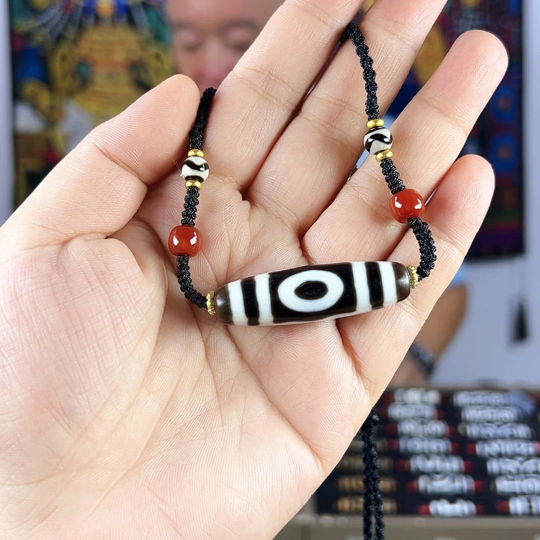 玛瑙/玉髓合金颈饰～任晓攀三眼