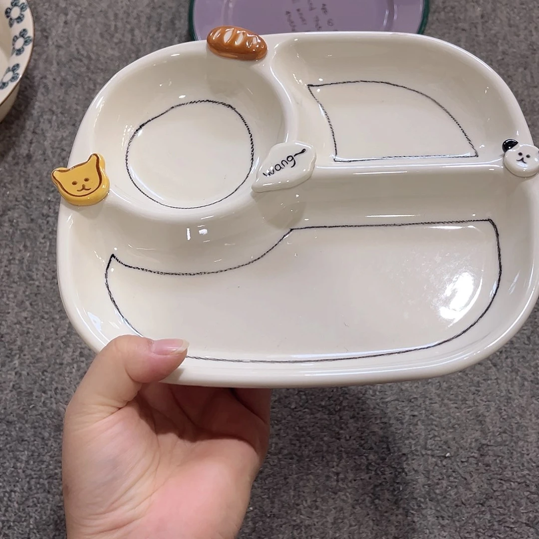 分餐盘钮扣小微微瑕微微瑕