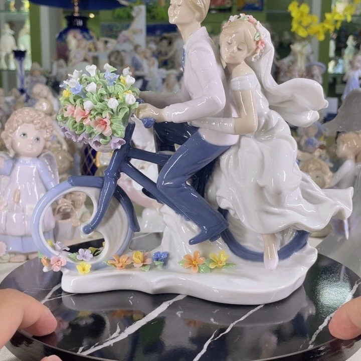 陶瓷花单车婚礼纪念