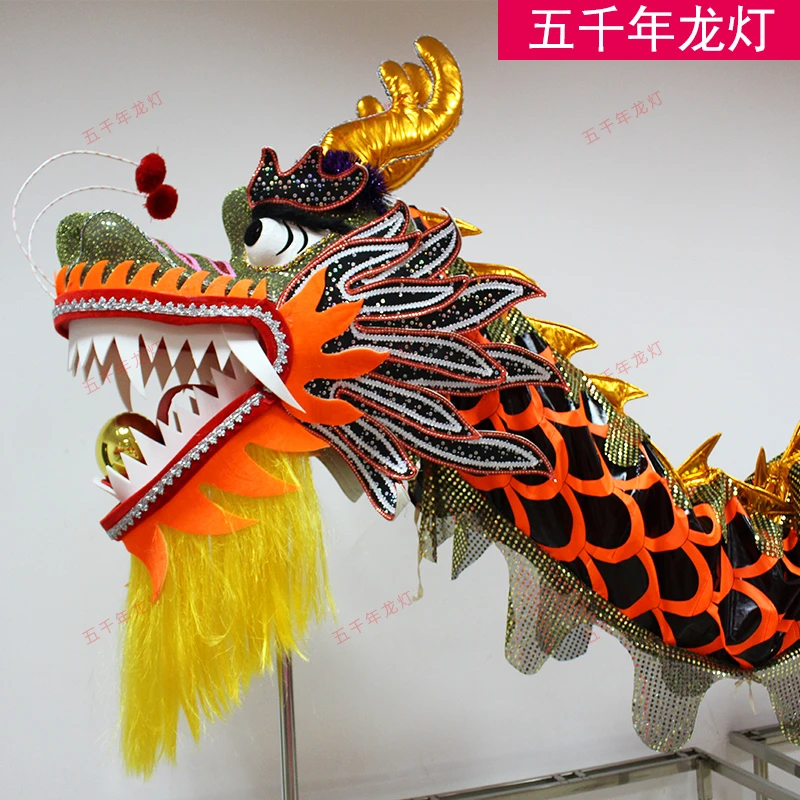 【黑金龙】舞龙灯道具舞龙舞狮子舞龙服装表演道具民间手工艺品
