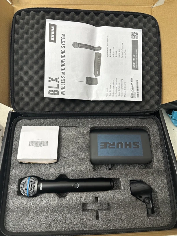 95新 Shure/舒尔 舒尔beta58a无线一拖一模拟版网红版，在保
