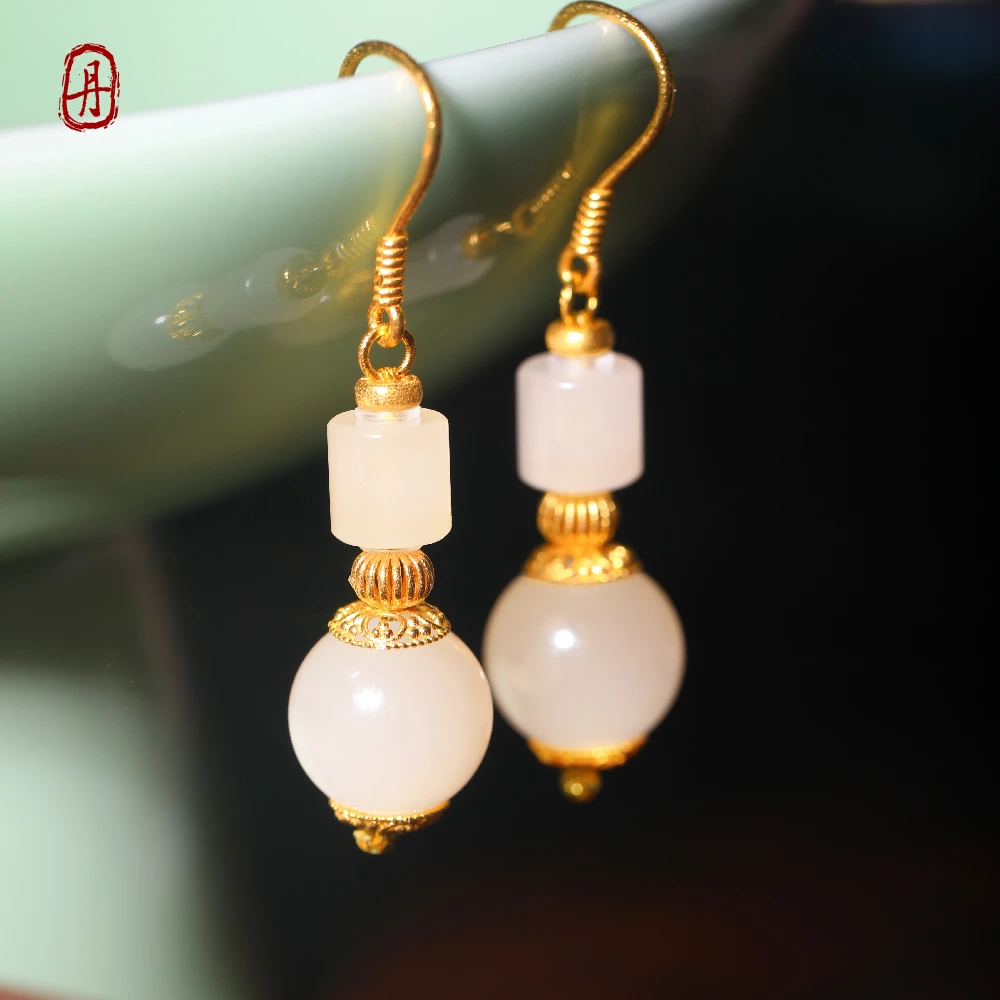 EMPRESS【18K金10mm冰底藕粉耳坠】