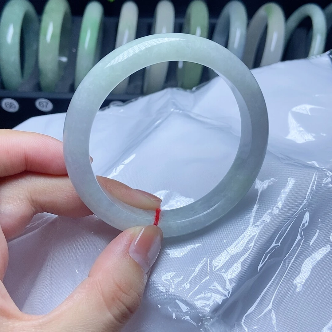 翡翠未镶嵌手镯57圈10