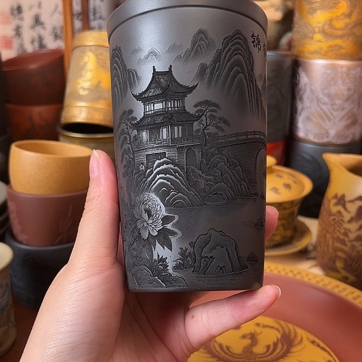 茶杯紫砂宜兴紫砂茶杯正品