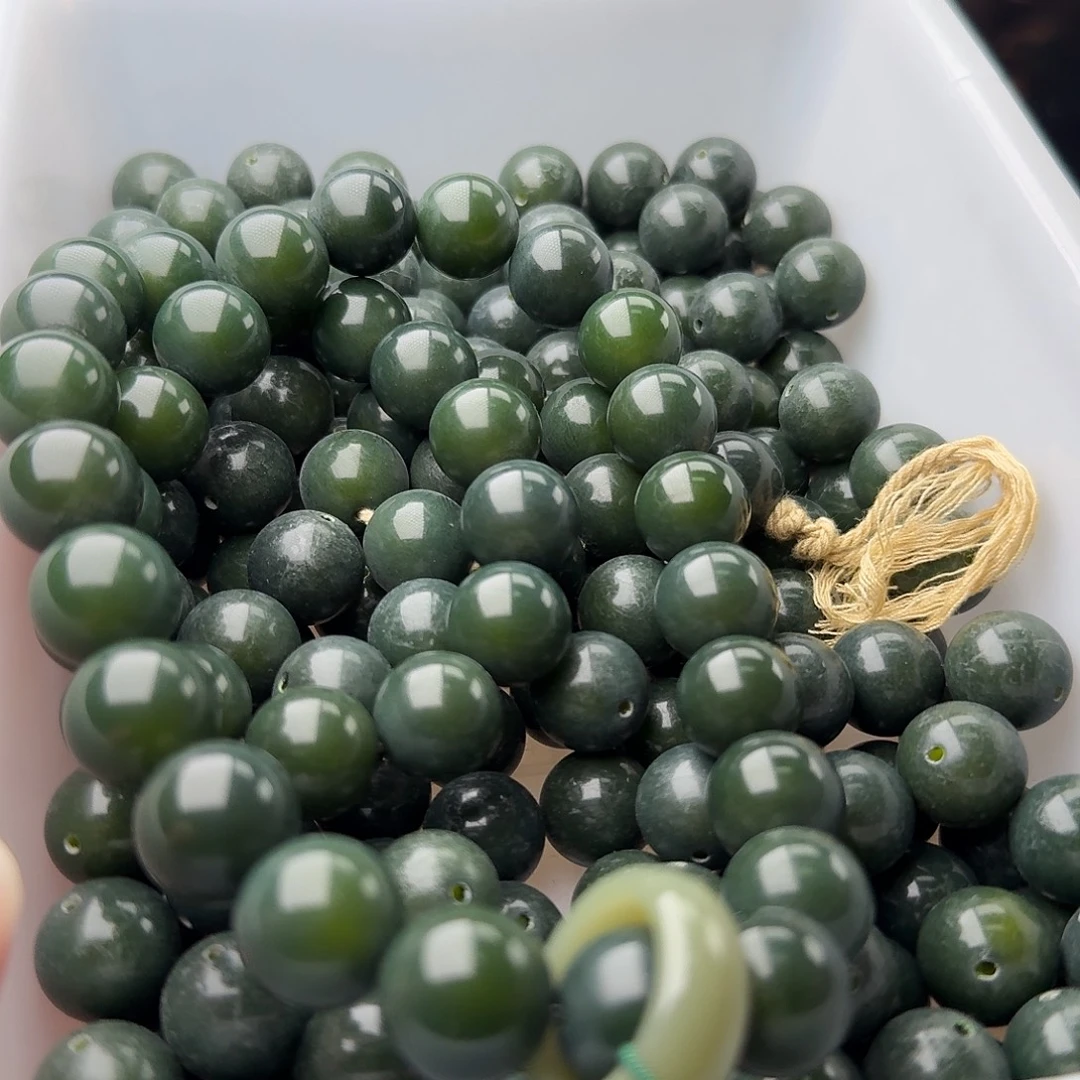 菩提根/象牙果吊坠50颗墨绿森林14圆