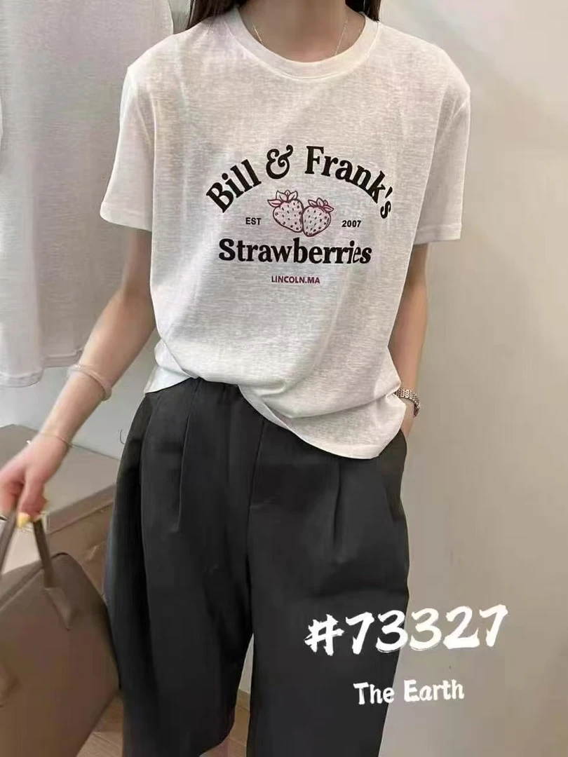 芭莎家73327时尚百搭宽松夏季T恤