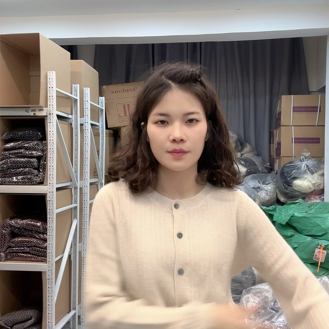山羊绒华夫格开衫超软