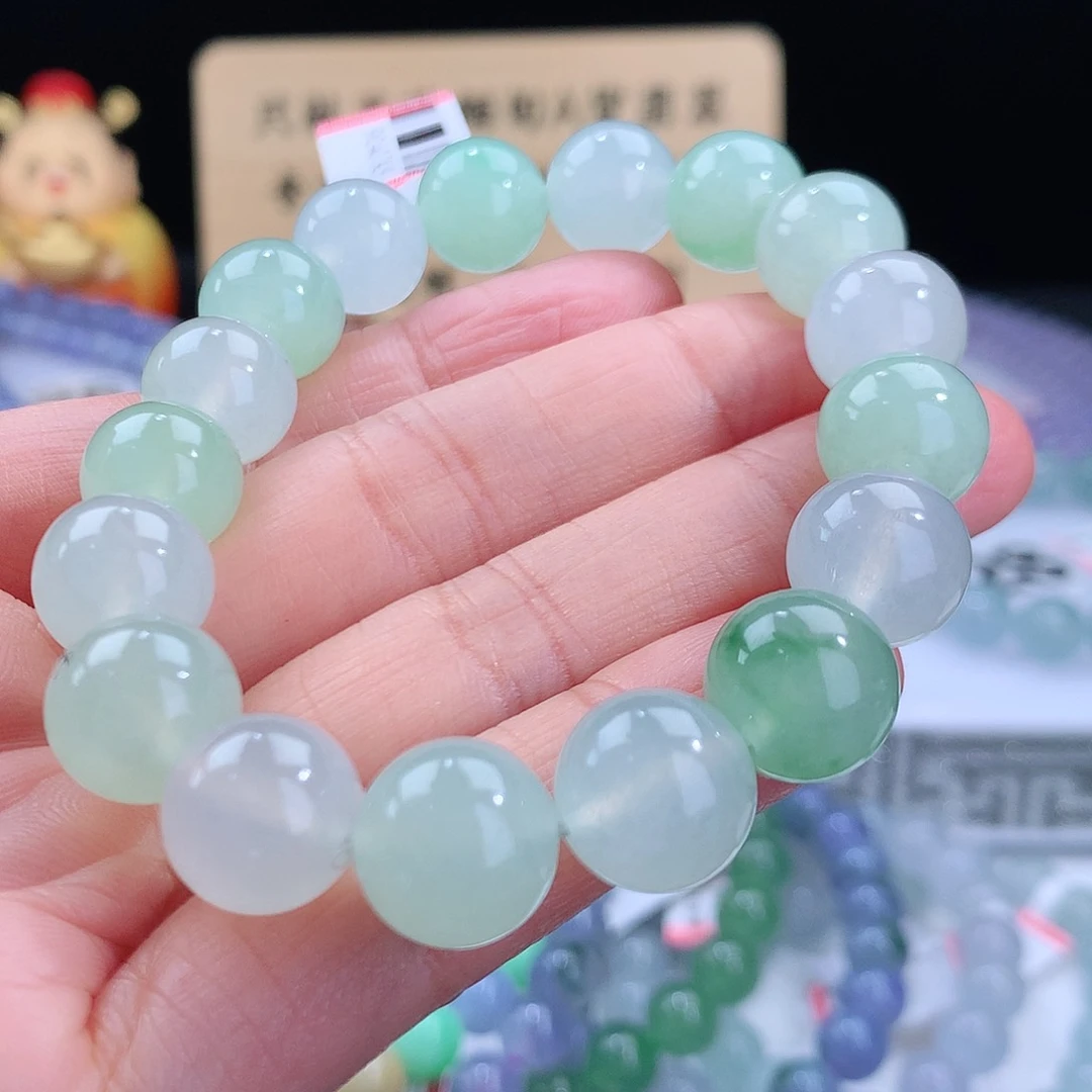 翡翠手链未镶嵌卡11.8mm