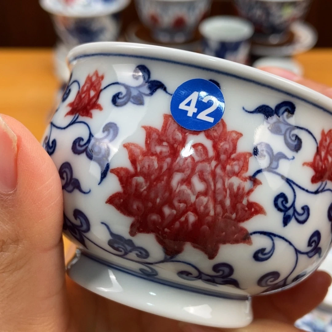 手绘现代茶具非古董