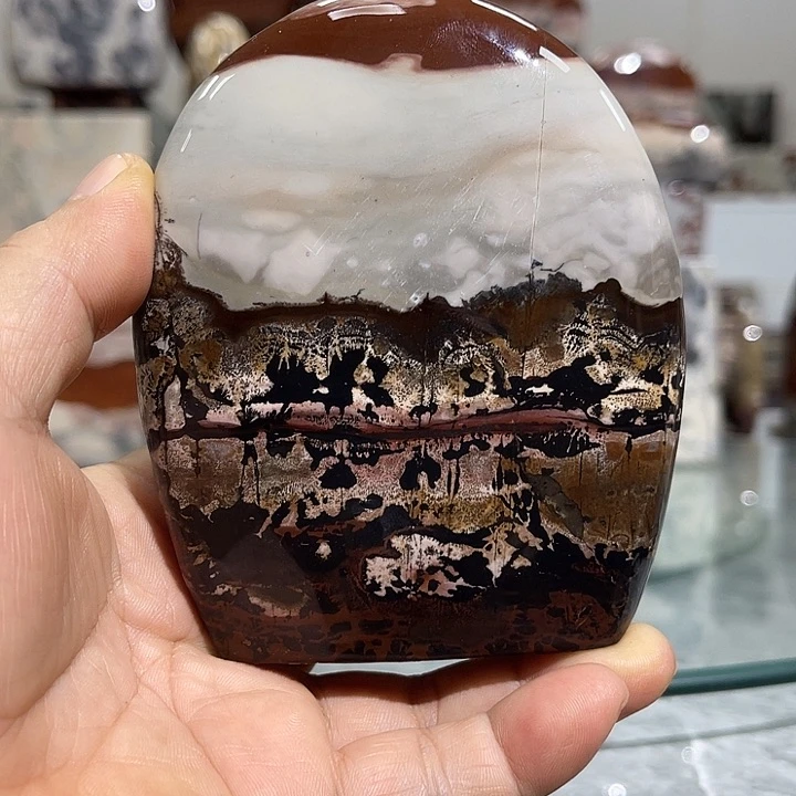 广西石石**转国画石摆件