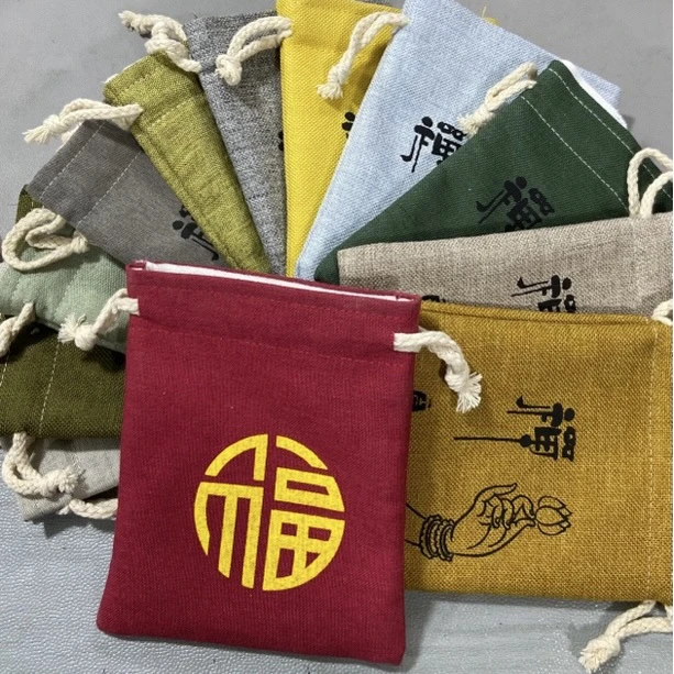 B15文玩盘珠布袋  （布袋颜色  图案 多样性发其一）