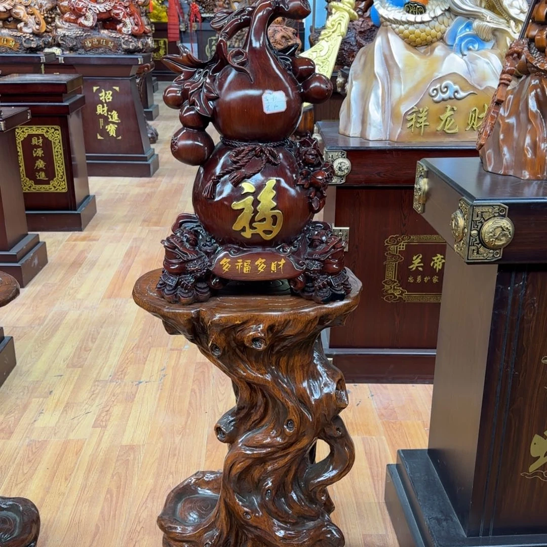 木中号葫芦60/40两个➕根雕底座80/50两个