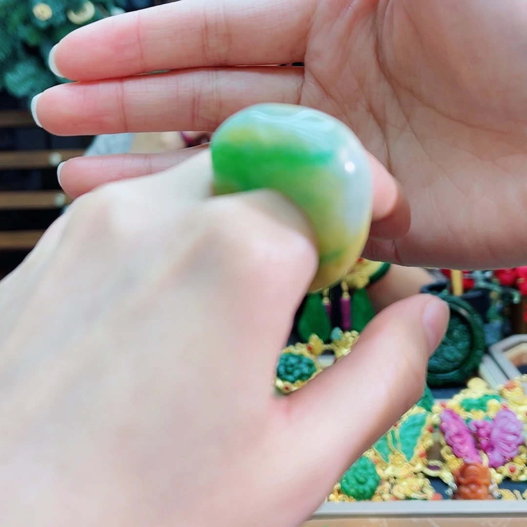 未镶嵌戒指翡翠48小时鉴赏期1