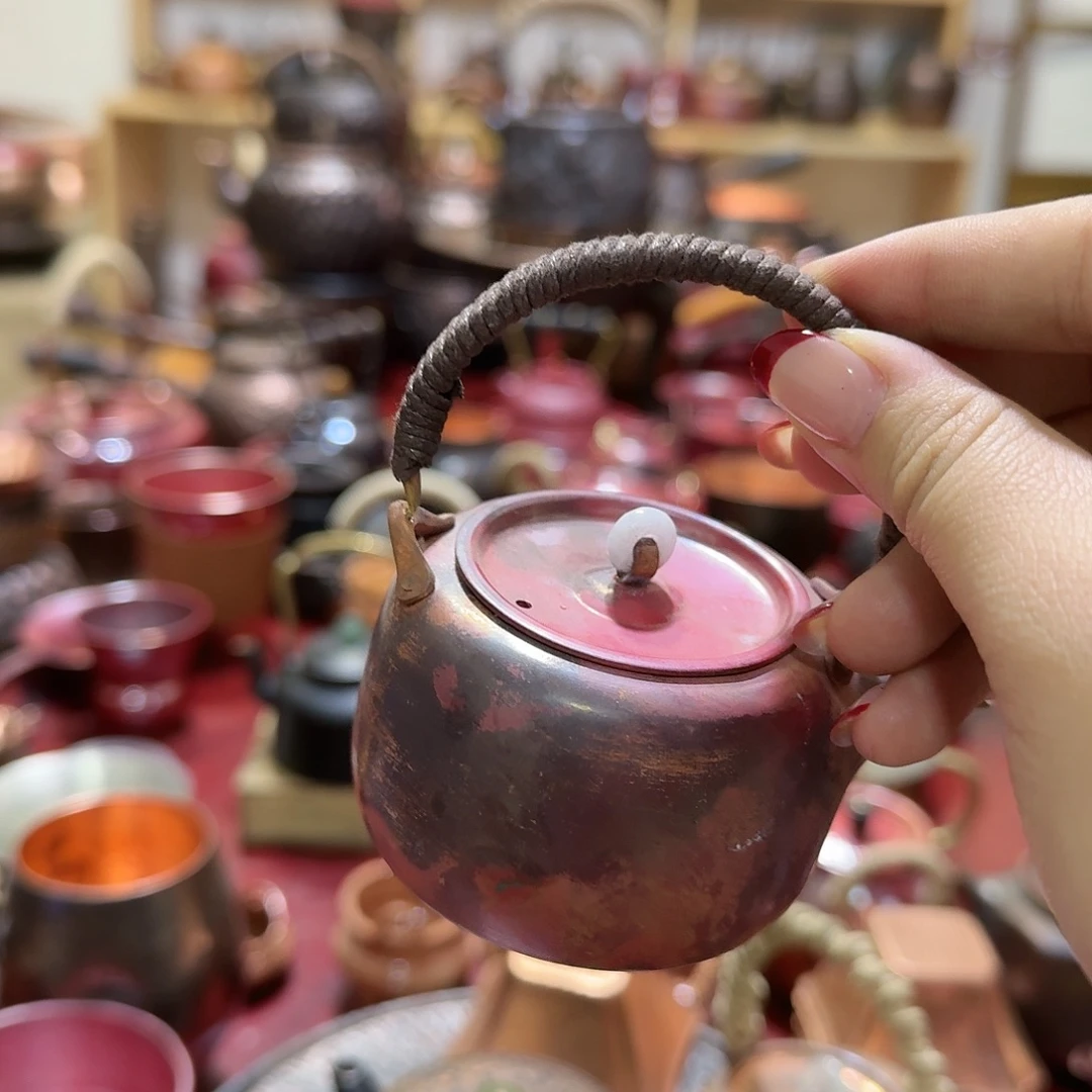 小***剧紫铜手工制作摆件一个