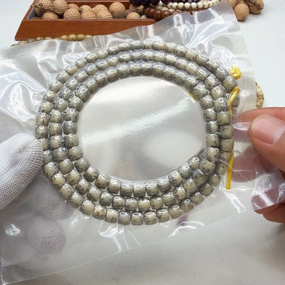 星月菩提吊坠21尊宠糯冰绿背河豚7左右108