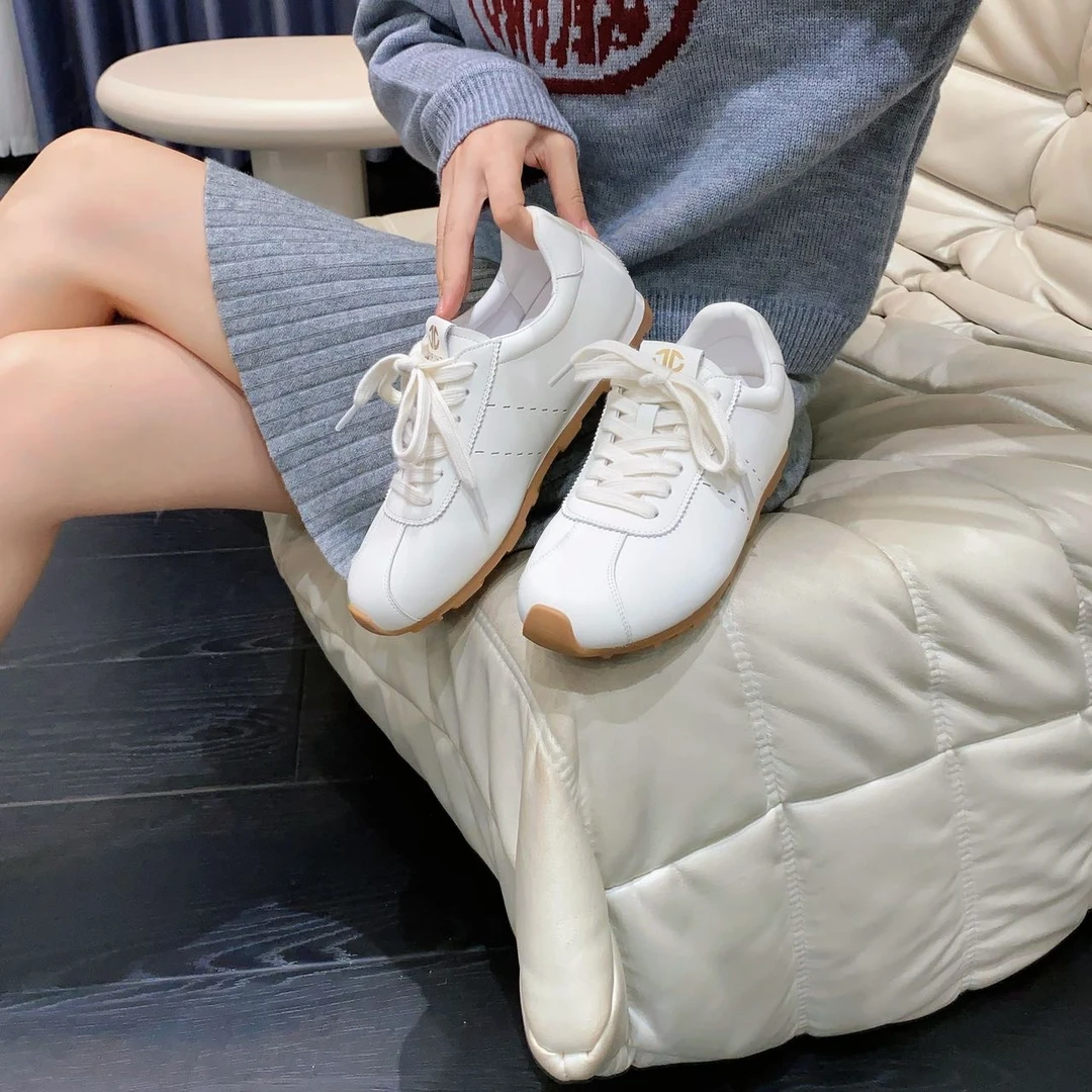 厚底增高阿甘鞋25年时尚透气软底休闲德训鞋百搭平底小白鞋