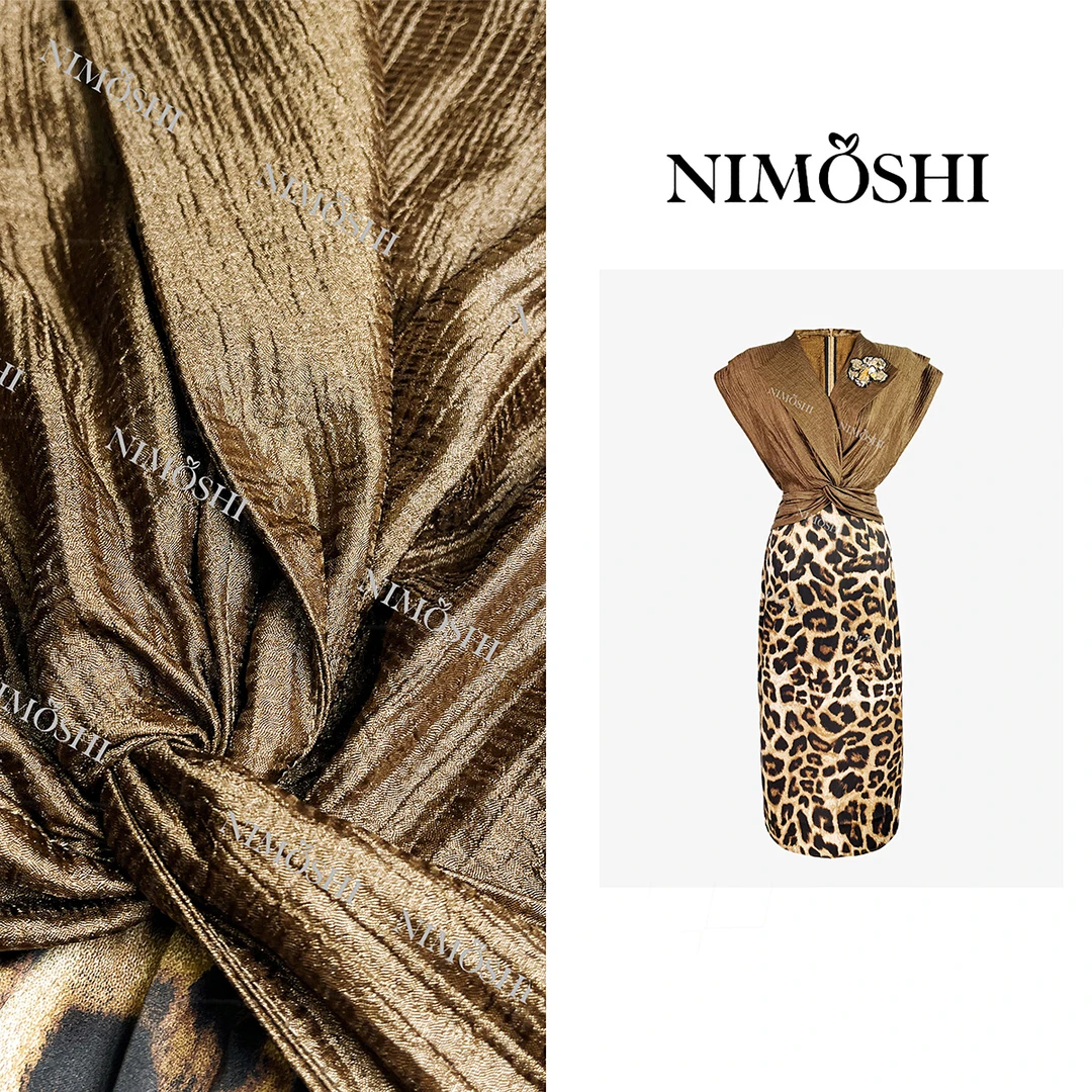 NIMOSHI莎莎法式夏季高奢时尚H裙设计收腰气质显瘦连衣裙Q1742