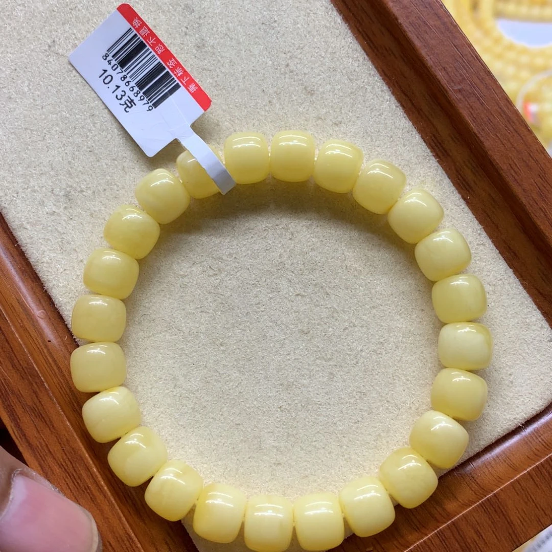 未镶嵌蜜蜡手链蜜蜡