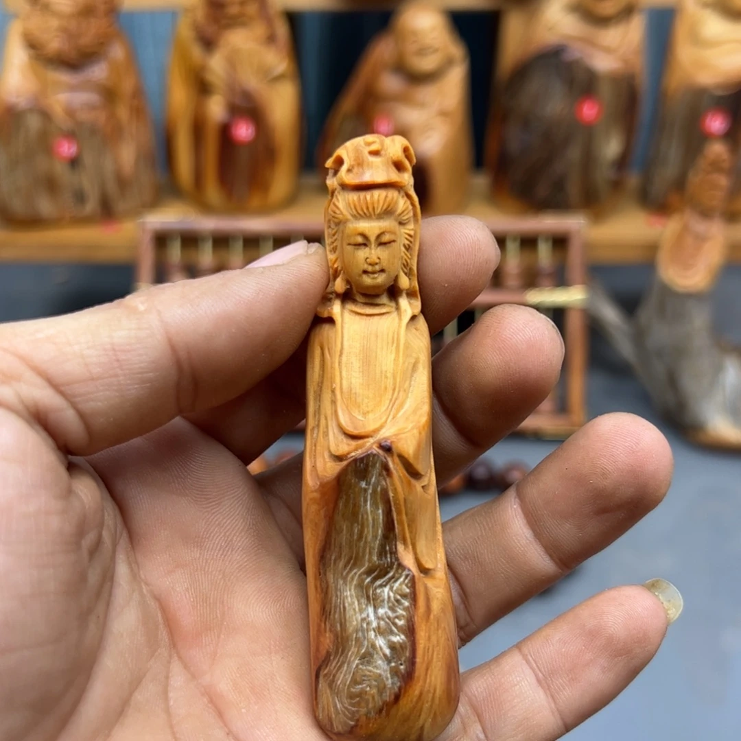 景***厂木崖柏木摆件手把件