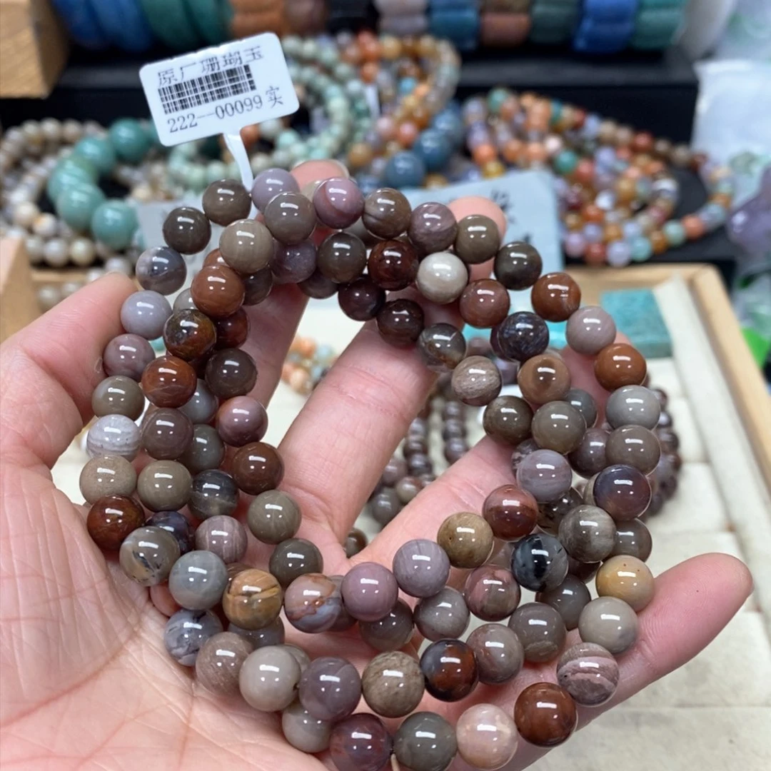 硅化珊瑚（珊瑚玉）手链未镶嵌116